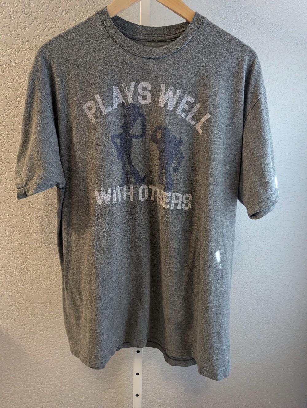 Disney Toy Story Buzz And Woody Gray Heathered XL Shirt